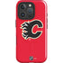 NHL Calgary Flames Solid Background iPhone 16 Pro Magsafe Impact Case